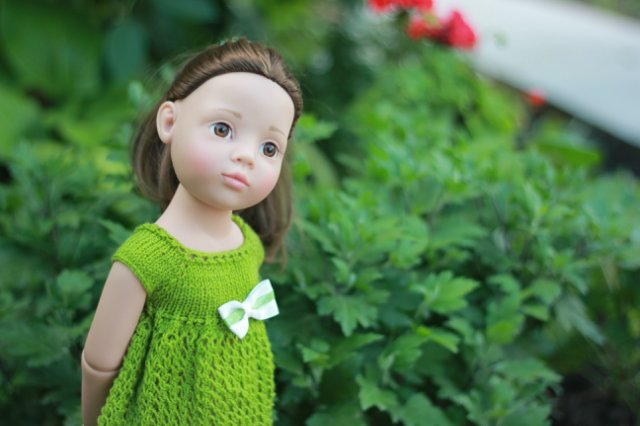 Вязаный подиум от Smorodinы для кукол Gotz (фото 10)