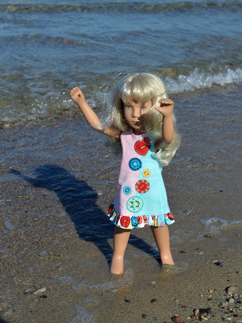 Бабье лето... Кукла Саша Sasha Doll Gingham