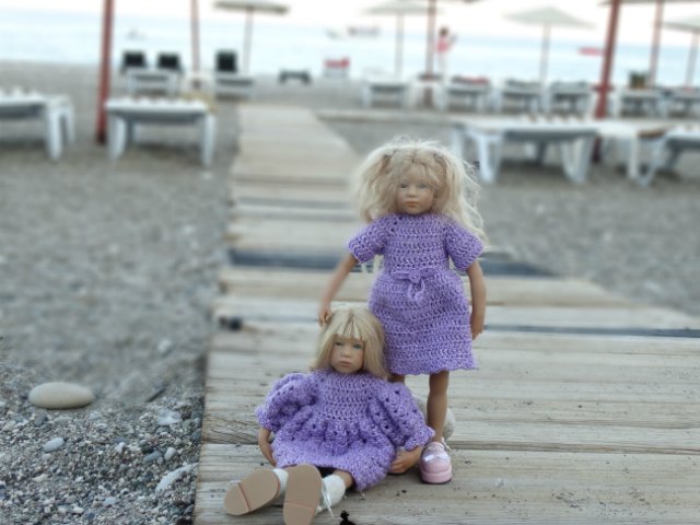 В сиреневых тонах — Одежда и обувь для кукол своими руками: фото