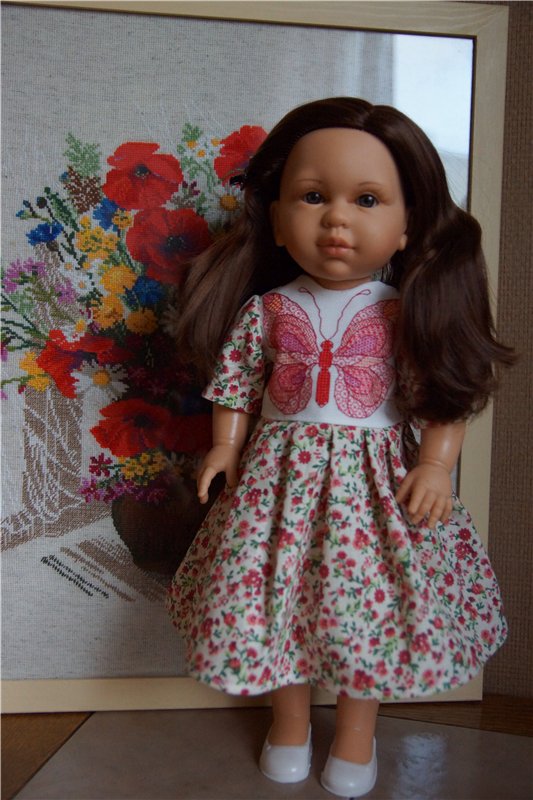 Вышивка на одежде — Одежда и обувь для кукол своими руками: фото