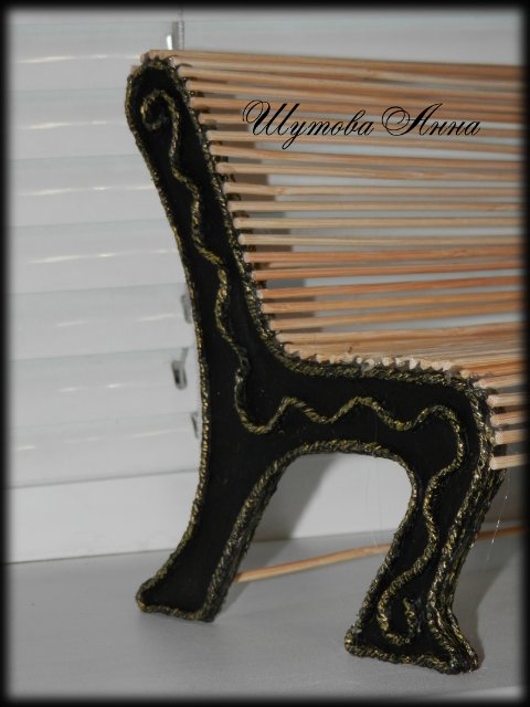 Парковая лавочка. Мастер-класс