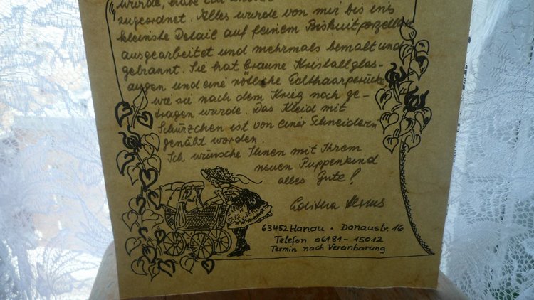 Фарфоровая кукла от Hildegard Günzel | Бэйбики Фарфоровая кукла от Hildegard Günzel