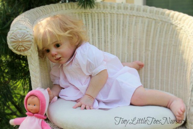 Красивая куколка реборн Эмма молд Fridolin Karola Wegerich