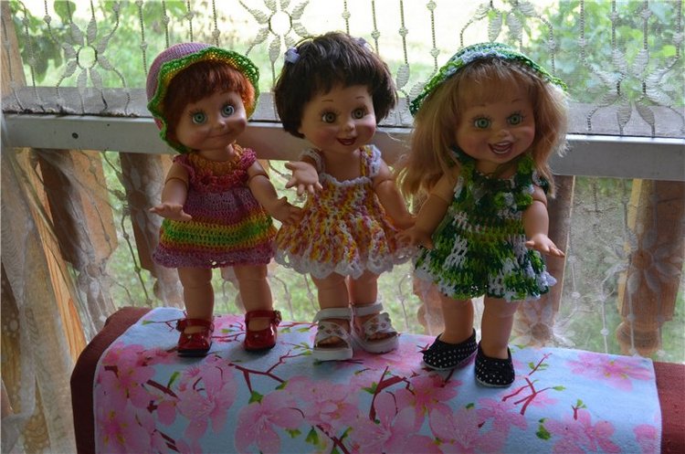 Фэйсинки и Майя на даче — Куклы Galoob Baby Face (Фейсинки): винтаж 90