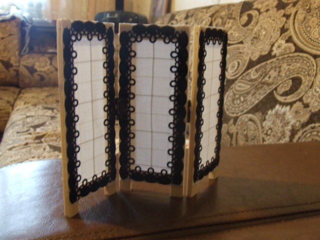 Мастер-класс "Создание ширмы для кукольного румбокса масштаба 1:12"