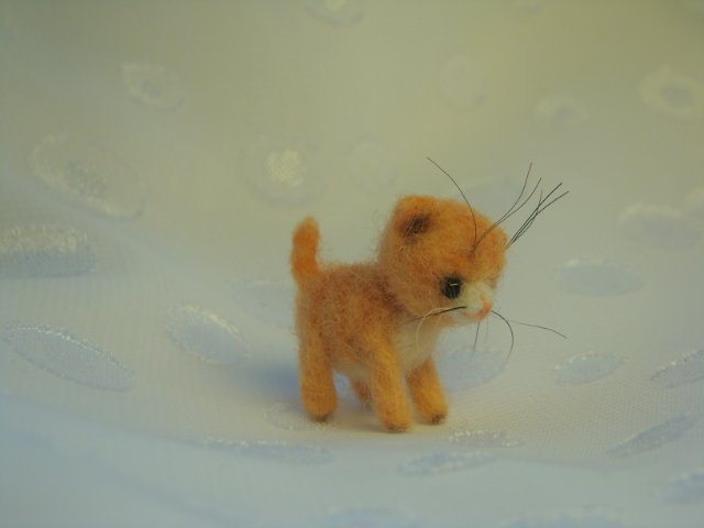 Я тигрёнок, а не киска! Авторская игрушка валянием Ольги Чернухо