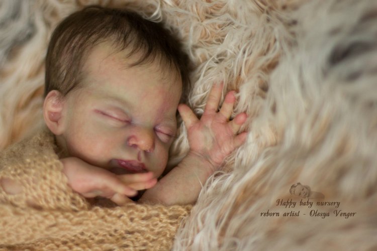 Кроха Торопыжка, недоношенная малышка Рози. Кукла реборн Олеси Венгер