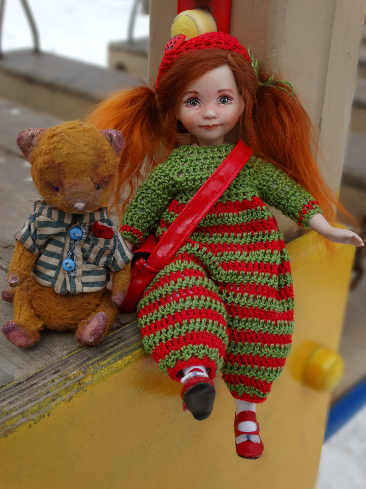 Обновлённые малышки. ООАК фарфоровых куколок Дианы Эффнер (фото 7)