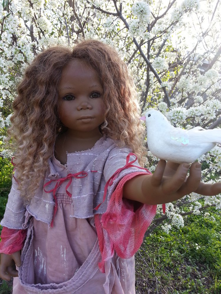 Шоколадная девочка Натитти от Annette Himstedt (фото 7)