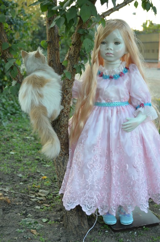 Лунные девочки или необычное творение Ширли (Shirley) - глазурованная кукла Мариэль (Mariele)