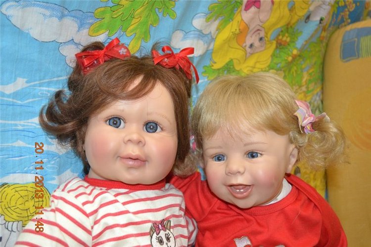 Кофе с молоком или детский сад прибыл. Коллекционные куклы Laura Tuzio Ross и Monika Gerdes (фото 4)