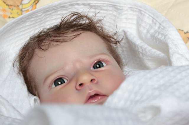 Сама мисс серьезность, кукла реборн Беспаловои Жанны