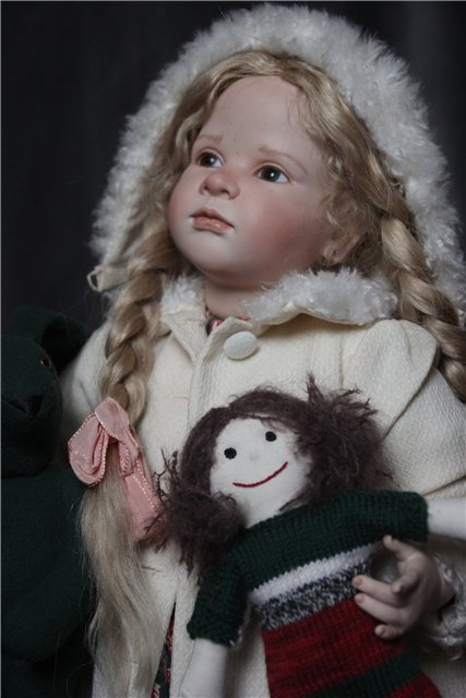 Фарфоровая кукла-снегурочка Офелия (Ophelia) от Ruth Treffeisen. Просто наступила зима