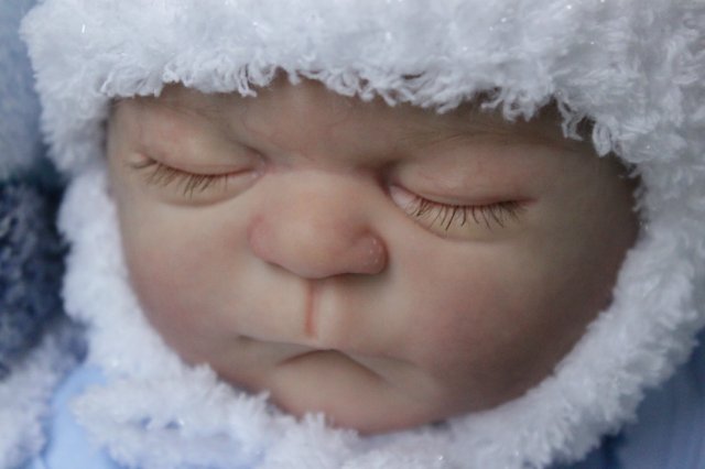 Спящий малышок Жульенчик. Куколка реборн Вишни Виктории