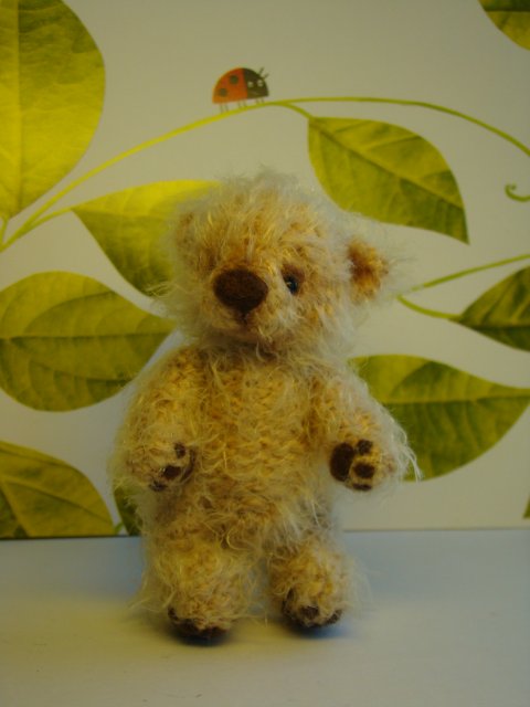 Мишка, игрушка вязанная спицами Ольги Чернухо (фото 6)