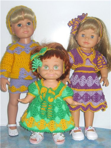 Ох уж эти бантики... Наряды на фэйсинок, паолок, куколок Готц (50 см)