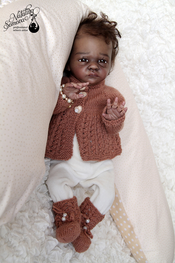 Эвелина. Шоколадка реборн Наталии Сомовой