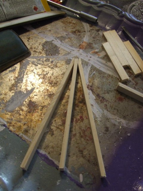 Мастер-класс "Создание мольберта и холста к нему для кукольного румбокса масштаба 1:12"