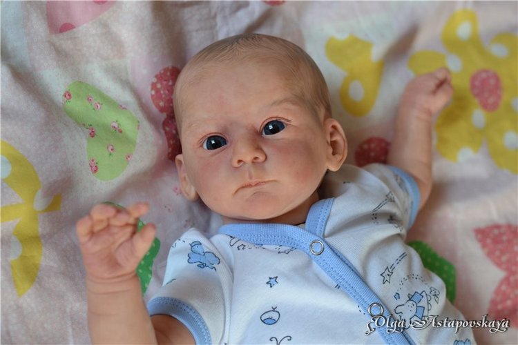 Кукла реборн Mathis от Gudrun Legler, художник Ольга Астаповская (фото 10)