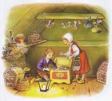 Путешествие в сказку братьев Гримм Гензель и Гретель. Великолепие творчества Zofia & Henry Zawieruszynski (фото 8)