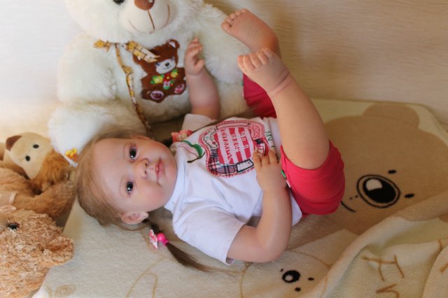 Моя милая Мариночка! Малышка реборн из молда Camille