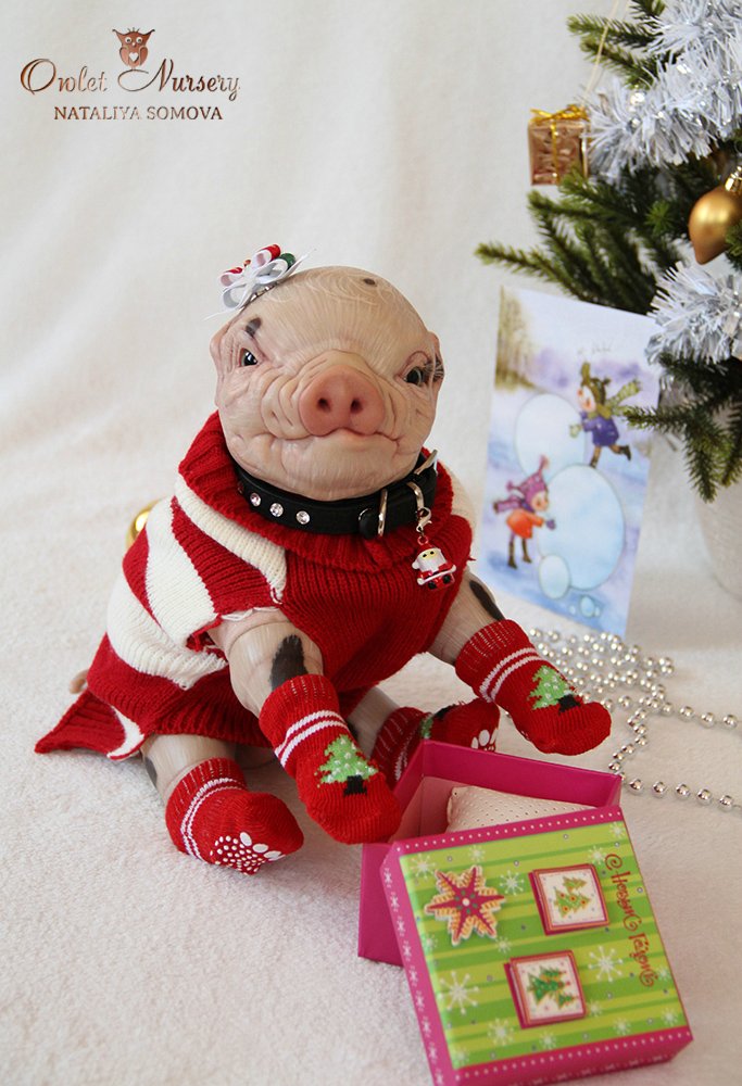 Свинка Пеппа и её младший братик Джордж. Поросята реборн Наталии Сомовой