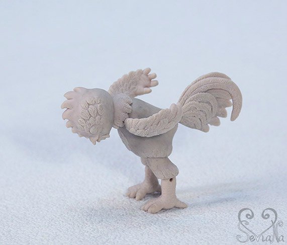 Авторская шарнирная кукла Петя-петушок из полиуретана от SeVlaNa (фото 5)