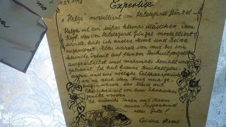 Фарфоровая кукла от Hildegard Günzel | Бэйбики Фарфоровая кукла от Hildegard Günzel