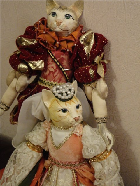 Повесть о Ромео и Джульетте. Куклы-коты коты из фарфора - Katerines collection