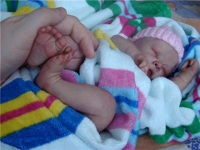 Когда спит малыш, все вокруг замирает...Авторская кукла Кондрашовой Ирины (фото 3)