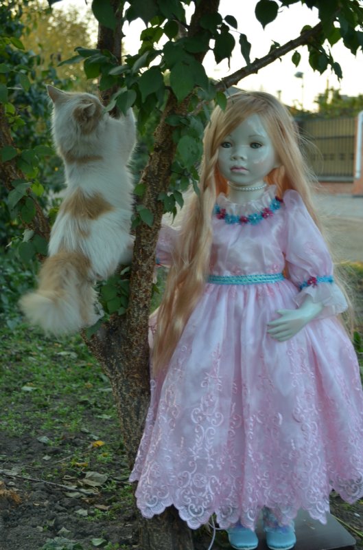 Лунные девочки или необычное творение Ширли (Shirley) - глазурованная кукла Мариэль (Mariele)