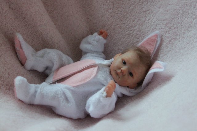 Мини зайка... Куколка реборн Вишни Виктории (фото 9)