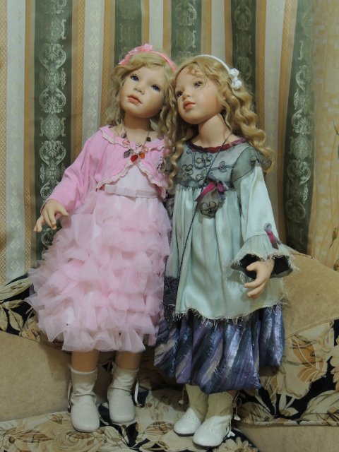 Сестрёнки заверушки Ливия и Паула. Куклы Zawieruszynski