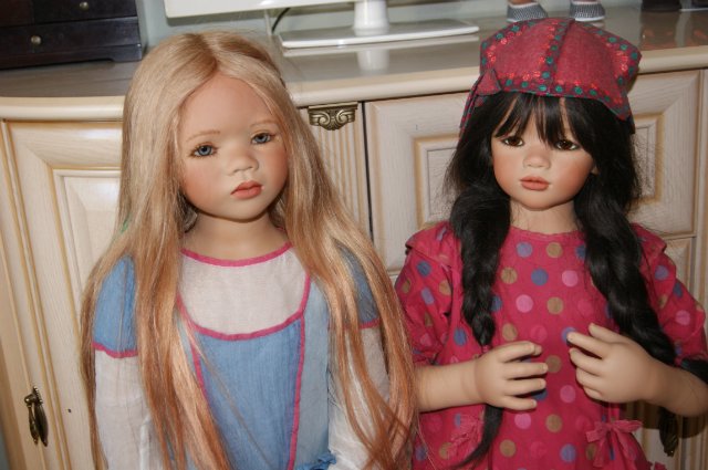 Две нежные леди - Lilith и Anna Lu by Annette Himstedt коллекция 2008 года (фото 10)