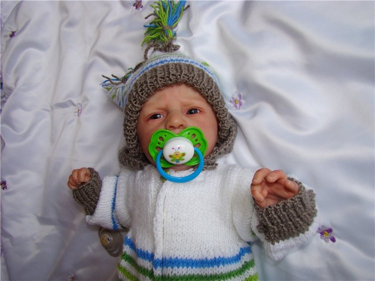 Теплый комбезик для Ангелочка (кукла-реборн молд Ангел) (фото 8)