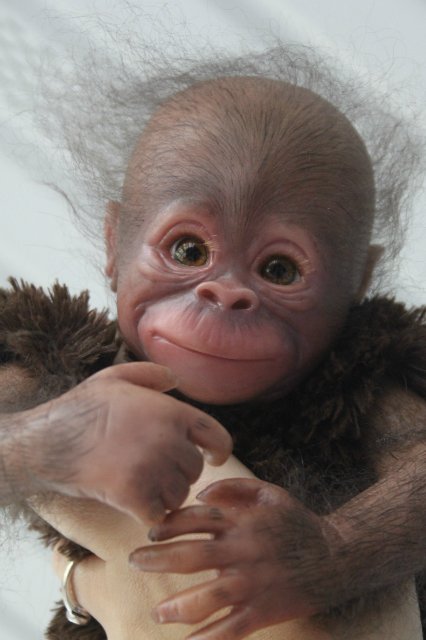 Обезьянка Bindi кукла реборн Элины Кудрявцевой (фото 10)