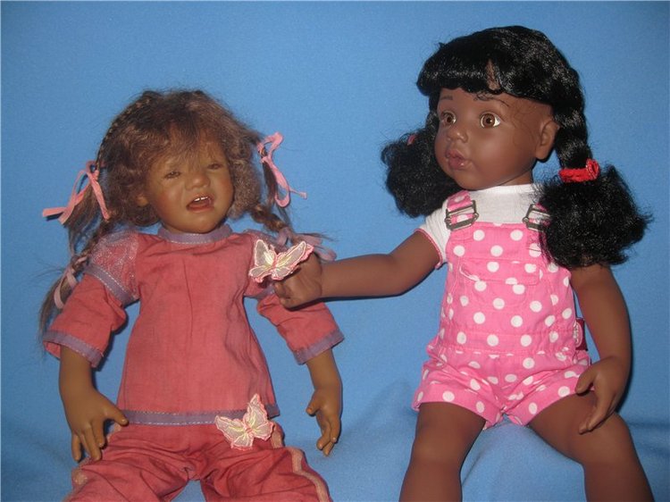 Кто подскажет, как ребенка успокоить? Коллекционная кукла Inke A.Himstedt