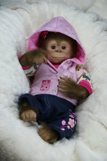 Мартышка - малышка... Куколка реборн Виктории Вишни