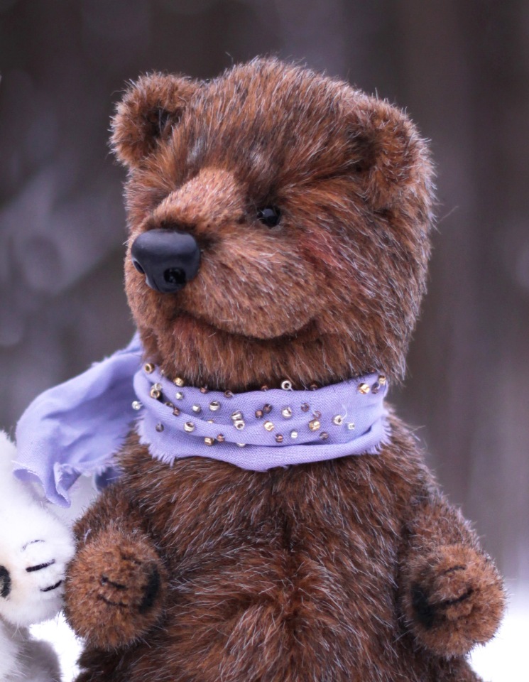 Три толстячка. Медвежата и котенок - игрушки ручной работы (фото 8)