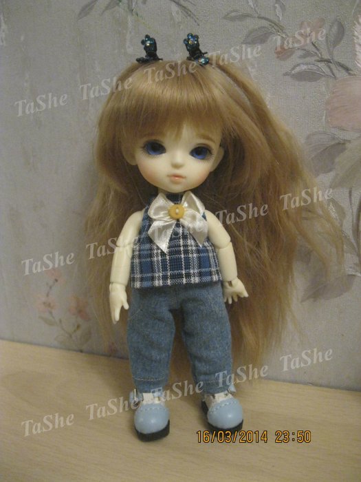 Мой первый опыт пошива джинсовых брюк для крошек BJD (фото 4)