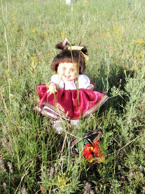 Маленькие вишенки. Одежда для кукол Baby Face Galoob своими руками (фото 2)