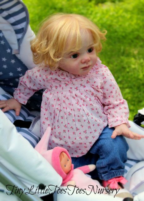 Красивая куколка реборн Эмма молд Fridolin Karola Wegerich (фото 10)