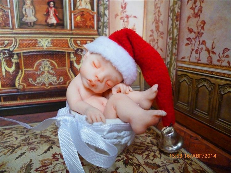 Новогодний эльф. Авторская кукла (фото 2)