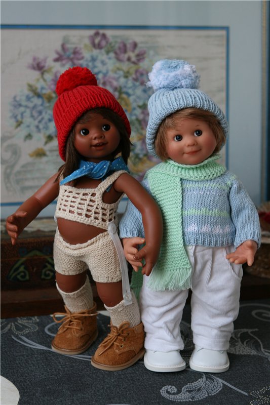 Сладкая парочка - зефирчик с шоколадом или Лука и Штрубеллина, студийные вихтелята Rosemarie Anna Muller (фото 3)