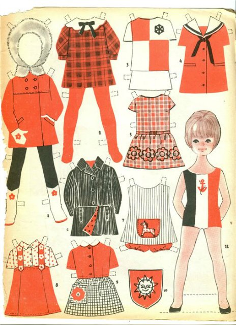 Бумажные куклы для вырезания моего детства