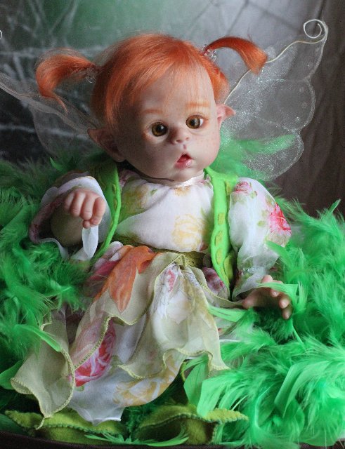 Чудо в перьях, кукла-реборн Элины Кудрявцевой