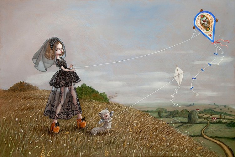 Мрачные и прекрасные куклы художницы Кукула (Kukula) в оригинальных арт иллюстрациях Натали Абрамович. Много фото