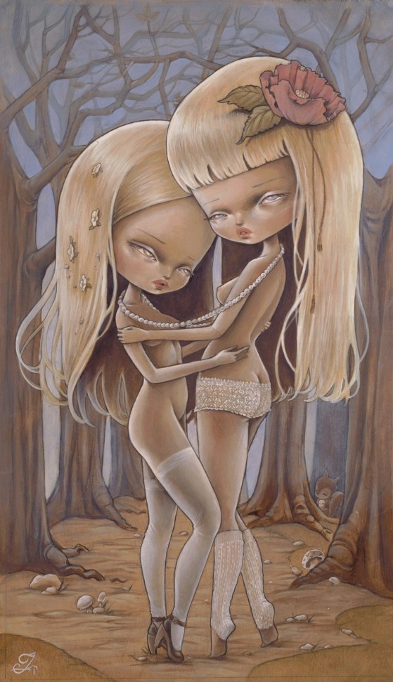 Мрачные и прекрасные куклы художницы Кукула (Kukula) в оригинальных арт илл...