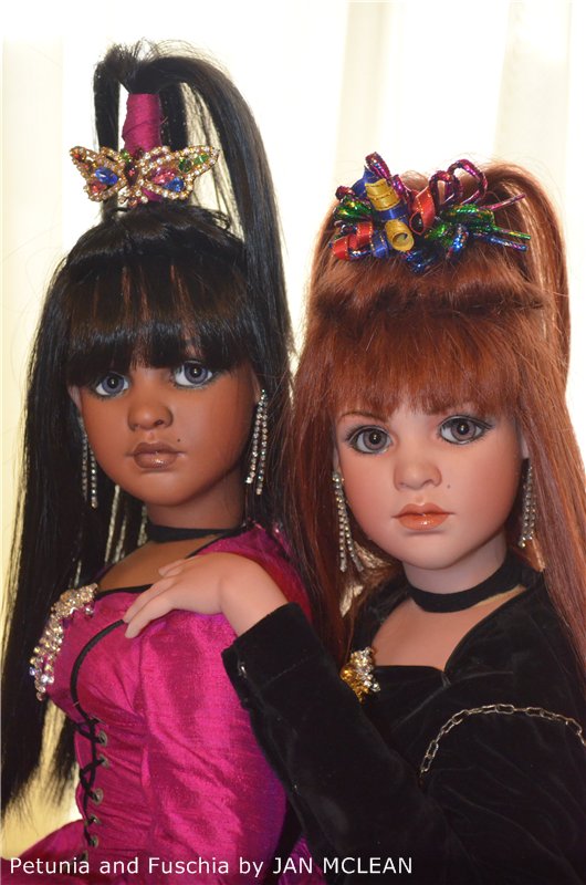 Удивительные цветы. Петуния и Фуксия. PETUNIA, FUSCHIA by Jan McLean