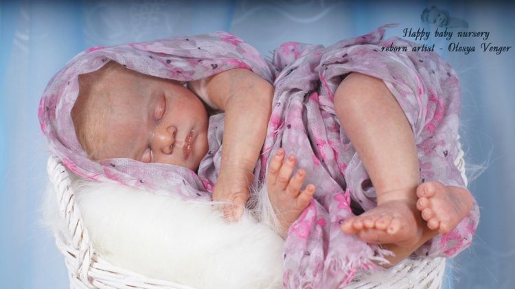 Наша Лиечка устала, сладко сладко задремала. Кукла реборн Олеси Венгер (фото 9)